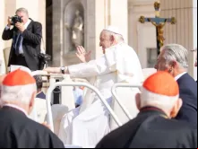 Papa Francisco hoje (29) na praça de São Pedro no Vaticano.