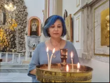 Belkız, convertida do islã à fé cristã católica.