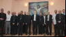 O secretário para as Relações com os Estados e Organizações Internacionais da Santa Sé, Paul Richard Gallagher, com membros do clero cubano.