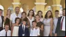 Pedro Sánchez Sáez e María Begoña Ballester Zapata com seus 12 filhos.