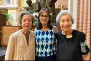 Maritza Chiquinquirá Salazar, Elisabeth Dal Pan e Olga Elena Salazar.
